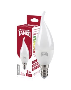 Лампа светодиодная LED СА37 9W E14 W 4000K 220V 1202501 cвеча на ветру Tango