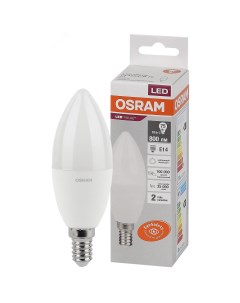 Лампа светодиодная OSRAM LED 10Вт E14 CLB75 4000К свеча 220 В 4058075579187 Ledvance