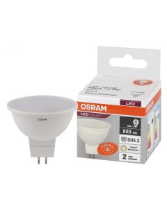 Лампа светодиодная OSRAM LED 10 Вт GU5 3 3000К 800Лм спот 220 В 4058075582873 Ledvance
