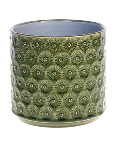 Кашпо керамическое D16хН15 см Зеленый 7 цветов