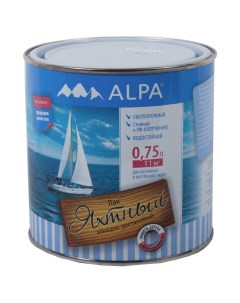 Лак ALPA яхтный глянцевый 0 75л Alpa