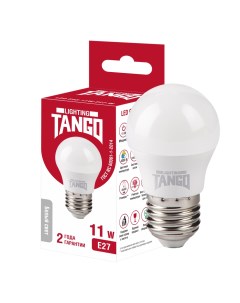 Лампа светодиодная 11W E27 шарик 4000K 220V Tango