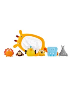 Набор игрушек для ванны с сачком Сафари 7 шт Roxy kids