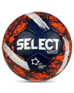 Мяч гандбольный Ultimate Replica v23 3571854495 р 2 Jr EHF Appr ПУ руч сш сине оранжевый Select
