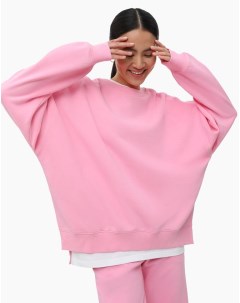 Розовый свитшот Superoversize с принтом Gloria jeans