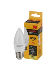 Лампа светодиодная KODAK LED Е27 7 Вт теплый белый свет свеча Нет марки