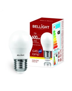Лампа светодиодная E27 7Вт 3000К шар Bellight
