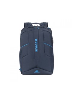 Рюкзак для ноутбука 7861 17 3 темно синий полиэстер Riva