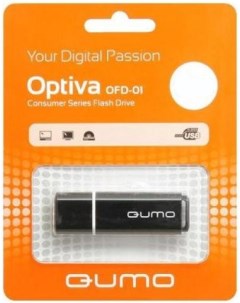 Накопитель USB 2 0 4GB QM4GUD OP1 black Optiva 01 black Qumo