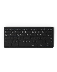 Клавиатура R1182582 KEY4ALL беспроводная BT slim Multimedia для ноутбука Touch черный Hama