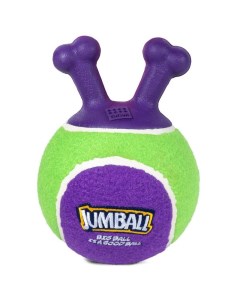 Игрушка для собак Jumball Мяч теннисный c ручками зеленый 18см Gigwi