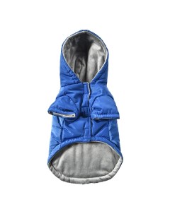Куртка для собак Heldi XL длина спины 45см синяя с капюшоном Foxie