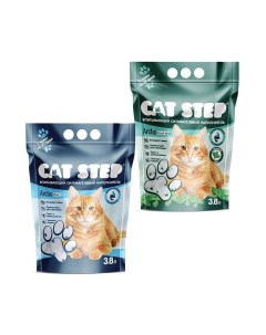 Наполнитель для кошачьего туалета Arctic Blue Arctic Fresh Mint впит силик 3 8л набор 2шт Cat step