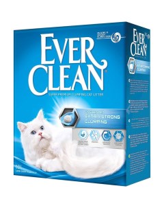 Наполнитель для кошачьего туалета Unscented Extra Strong Clumping без ароматизатора 10л Ever clean