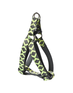 Шлейка для собак Reflect S 1,5x30-50см c зелеными полосками Foxie