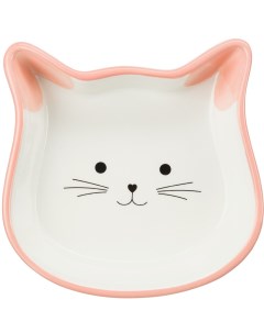Миска для кошек керамическая Cat face 12см 250мл Trixie