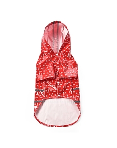 Дождевик для собак Rain красный с полосами р. L (длина спины 40см) Foxie