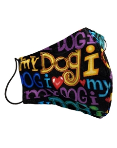 Маска защитная (для людей) многоразовая двухслойная Лав Догс, размер S,M Pride