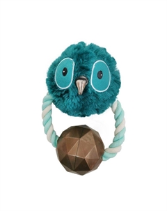 Игрушка для собак Enchanted Forest Лесные звери на кольце с мячом и пищалкой плюш 23см Chomper