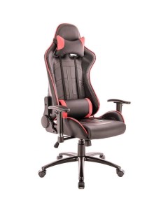 Кресло Lotus S10 экокожа чёрный с красным Everprof