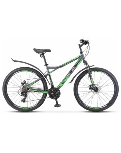 Велосипед взрослый Navigator 710 MD 27 5 V020 Антрацитовый зелёный чёрный LU093864 LU085137 16 Stels