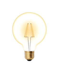 Лампа светодиодная E27 6 Вт 50 Вт 220 250 В шар нитевидная свет теплый белый Vintage золотистая колб Uniel