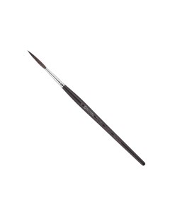 Кисть синтетика круглая риггер Ultimo 1533 Tendo короткая ручка черная Escoda