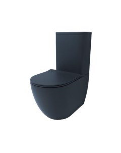 Унитаз напольный Fortex N черный матовый с сиденьем микролифт Esbano