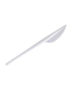 Нож одноразовый 165 мм 100 шт белый ОП 142090 Luxstahl
