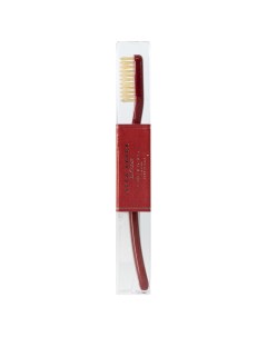 Зубная щетка с натуральной щетиной средней жесткости цвет Venetian Red Acca kappa
