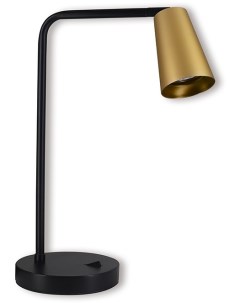 Настольная лампа DE185 BELL 48426 35W GU10 золото и чёрный Feron