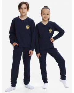 Спортивный костюм детский для мальчика и девочки Синий Wildwins