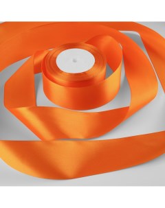 Лента атласная 50 мм 30 1 м цвет светло оранжевый Nobrand