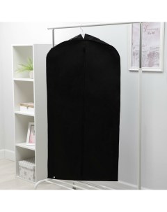 Чехол для одежды зимний 120 60 10 см спанбонд цвет черный Nobrand