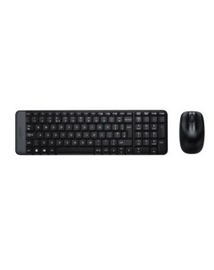 Клавиатура и мышь MK220 920 003161 клав черный мышь черный USB беспроводная Logitech