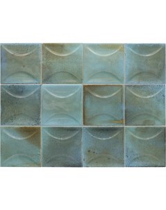 Керамическая плитка Hanoi Arco Sky Blue 30028 настенная 10х10 см Equipe