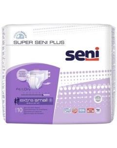Подгузники для взрослых Super Plus 40 60 см XS 10 шт Seni
