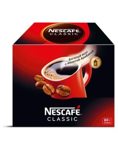 Кофе растворимый Classic с добавлением молотого кофе 30x2 г Nescafe