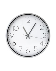 Часы Английский стиль d30см белый серый Вещицы