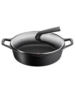 Кастрюля с крышкой низкая Delicio 28 см E2327274 Tefal