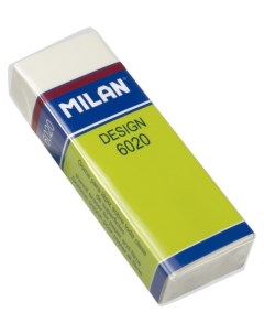 Ластик пластиковый 6020 белый карт держатель Milan