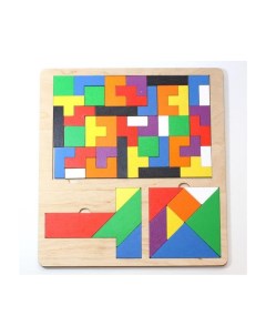 Деревянная игрушка Пазл деревянный TetrisWood Танграм T Танграм 51 элемент Десятое королевство