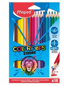 Карандаши цветные Color Peps Strong 18 цветов Maped