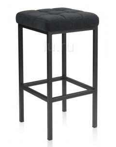 Барный стул Лофт ткань катания черный черный матовый 432935 Woodville