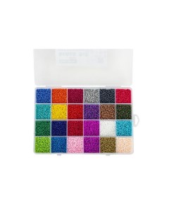 Набор Beads Set для создания украшений 6000 бусин 24 вида Brauberg