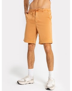 Однотонные мужские шорты в оранжевом оттенке со шнуровкой Mark formelle