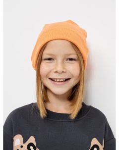 Детская шапка из рибаны оранжевого цвета Mark formelle