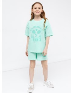 Спортивный комплект для девочек футболка и шорты Mark formelle