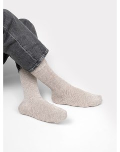 Высокие мужские носки в оттенке светло бежевый меланж Mark formelle