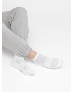 Короткие мужские носки белого цвета с сеткой и антибактериальной обработкой Mark formelle